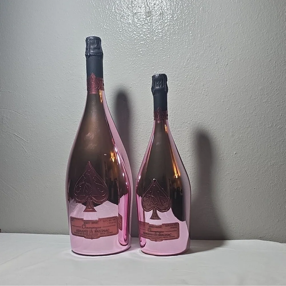 Armand de Brignac Brut Rosé Pink Champagne Display Dummy Bottles 1.5L 3.0L [C]